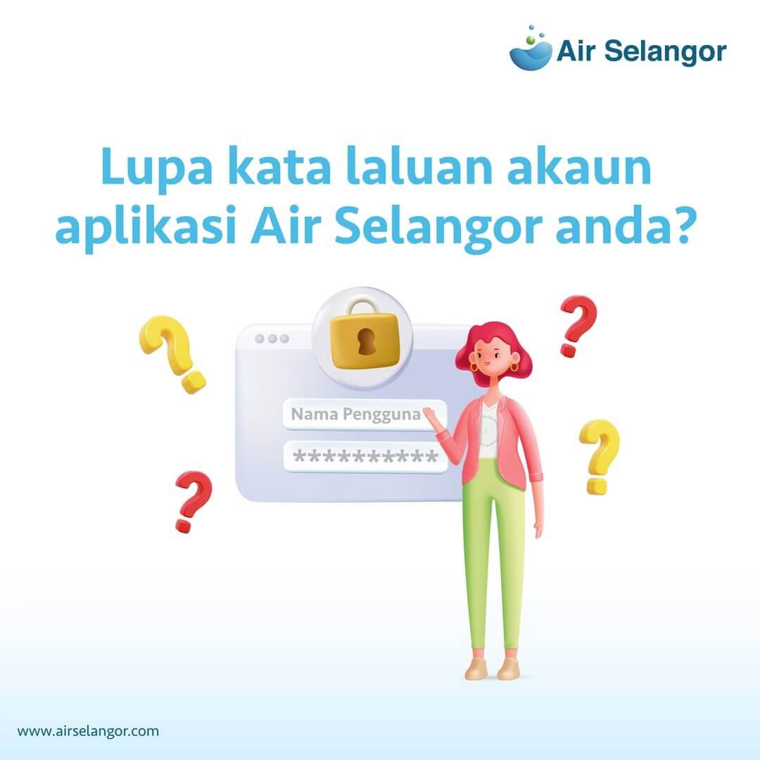 Aplikasi Air Selangor Lupa Kata Laluan Hydro Hub Air Selangor