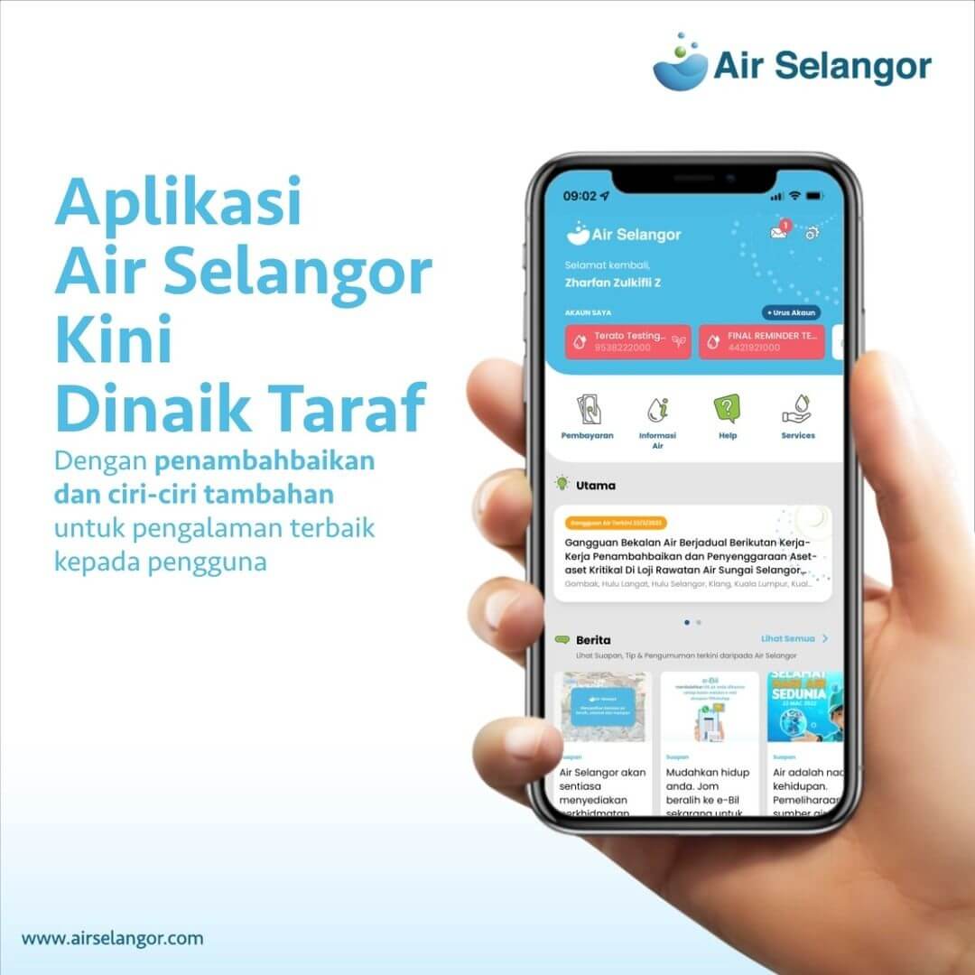 Aplikasi Air Selangor Dinaik Tarif 9 April 2022 Hydro Hub Air