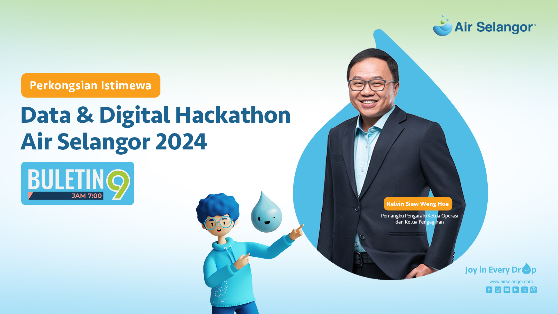 Data & Digital Hackathon 2024 Air Selangor | Buletin TV9 | 29 Mei 2024 ...